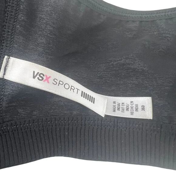 Victoria Secret Sport Space Grey Front Closure Underwire Sports Bra 36D - Picture 5 of 7